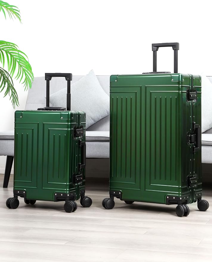 All Aluminum 20/28 Luggage Set，Cut from Whole Aluminum Sheet，22x14x9 Airline - Image 2