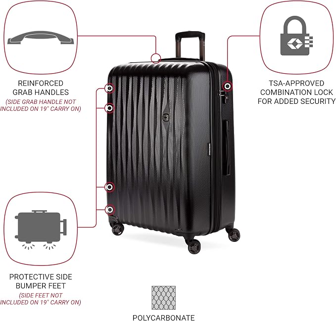 SwissGear 7272 Energie Expandable Hardside Luggage - Image 3