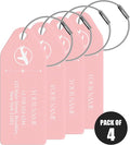 4 PCS Personalized Metal Luggage Tag – Personalized Engraved Suitcase Tag by Binphonesin