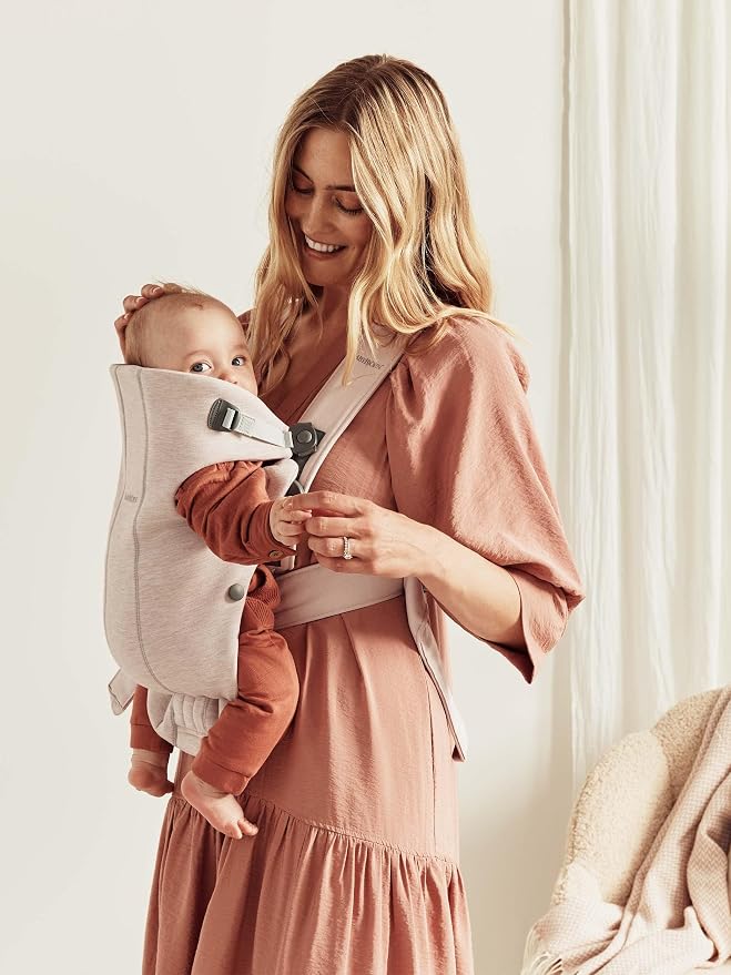 BabyBjörn Baby Carrier Mini, 3D Jersey, Light Beige | Newborn Carrier, - Image 5