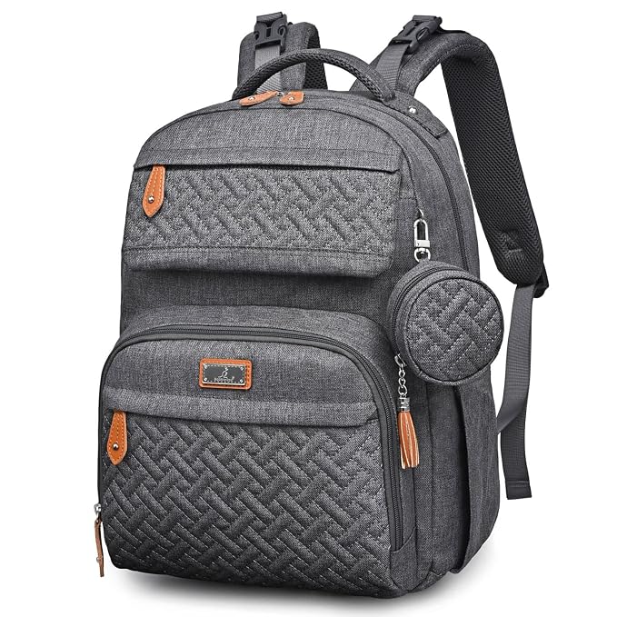BabbleRoo Diaper Bag Backpack, Travel Backpack by BabbleRoo