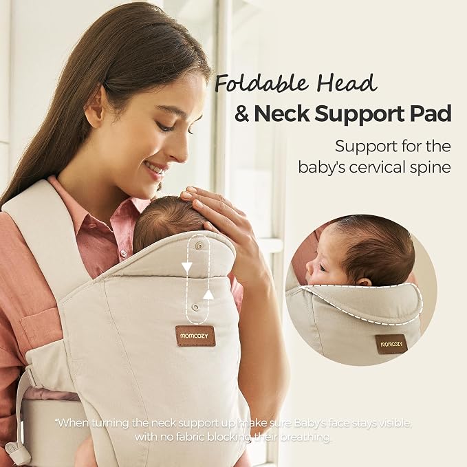 Momcozy Newborn Carrier WeeSnug- Lightweight and Cozy Comfort - Image 8