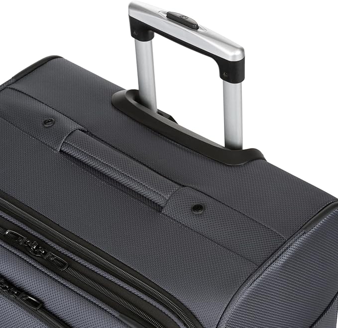 SwissGear Sion Softside Expandable Luggage, Dark Grey, Checked-Large 29-Inch - Image 8