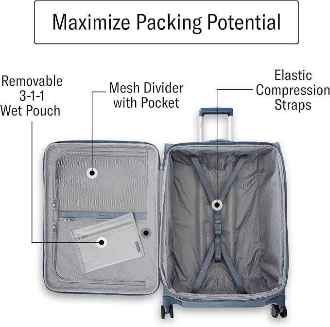 Samsonite UpLIFT Lightweight Medium Checked Softside Luggage - Image 6