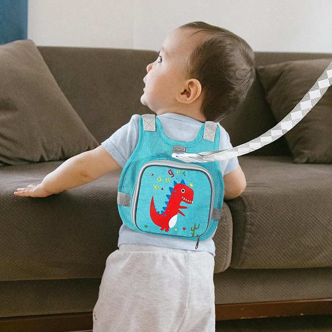 Toddler Harness Leash + Anti Lost Wrist Link, Accmor Dinosaur Baby Harnesses - Image 7