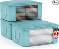 Sorbus Foldable Storage Bag Organizers, Large Clear Window & Carry Handles by Sorbus