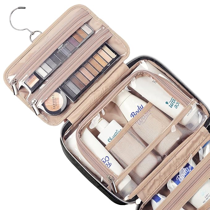 NISHEL Travel Toiletry Bag for women, Portable Hanging Organizer for - Image 4