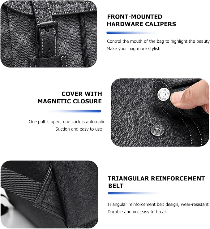 KingTo Laptop Backpack for Men Luxury Anti-Theft Travel Backpack Casual - Image 5