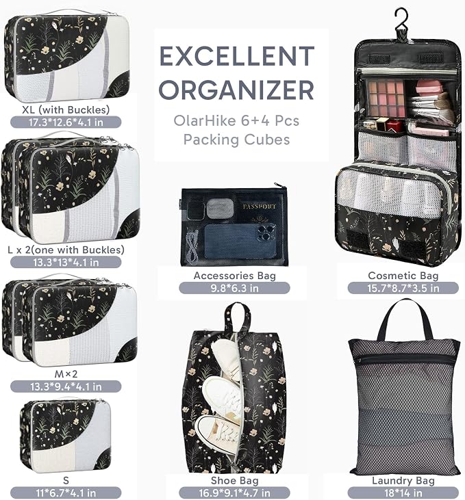 ALL INCLUDED 10 Set Durable Packing Cubes - Image 2