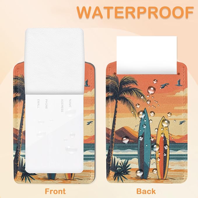 Tropical Turtle Beach Art 3 PCS Luggage Tags, Vintage Coastal Leather Suitcase - Image 3