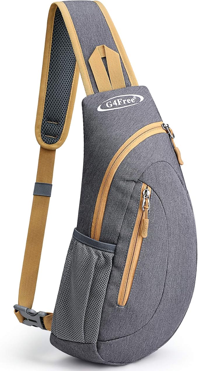 G4Free Sling Bag for Men Women, Small Crossbody Backpack Lightweight Chest by G4Free