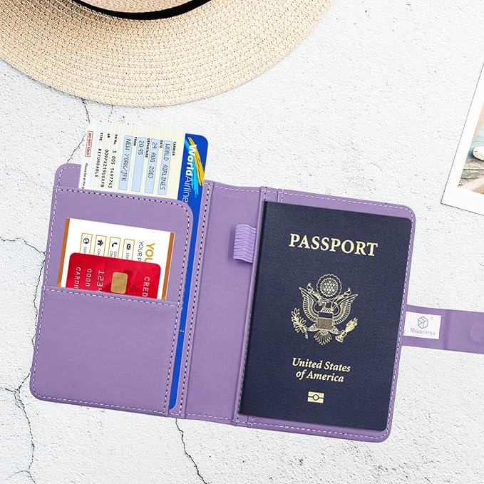 Melsbrinna Premium Leather Passport Holder Covers Case, Waterproof Rfid - Image 5