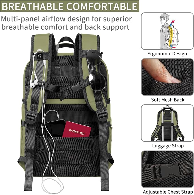 Cooler Backpack, Insulated Backpack Cooler Leakproof Double Deck Cooler Bag - Image 5