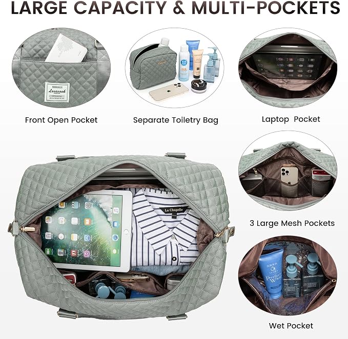 LOVEVOOK Travel Duffle Bag, Weekender Bags - Image 3
