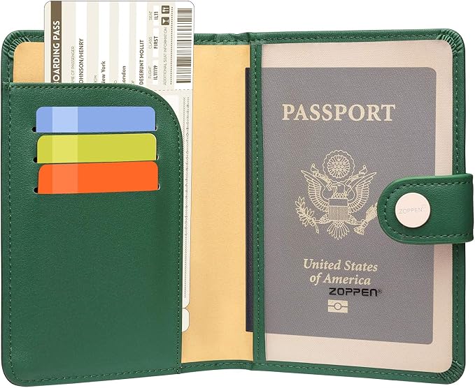 ZOPPEN Passport Holder Women, Passport Cover Travel Wallet Rfid Blocking - Image 5