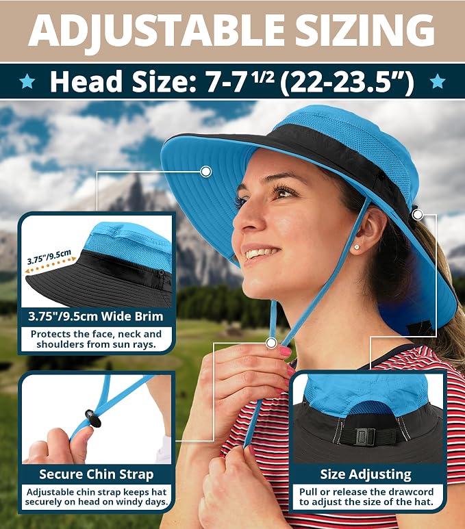 GearTOP Safari Sun Hat for Men and Sun Hats for Women UV Protection UPF 50+ - Image 3
