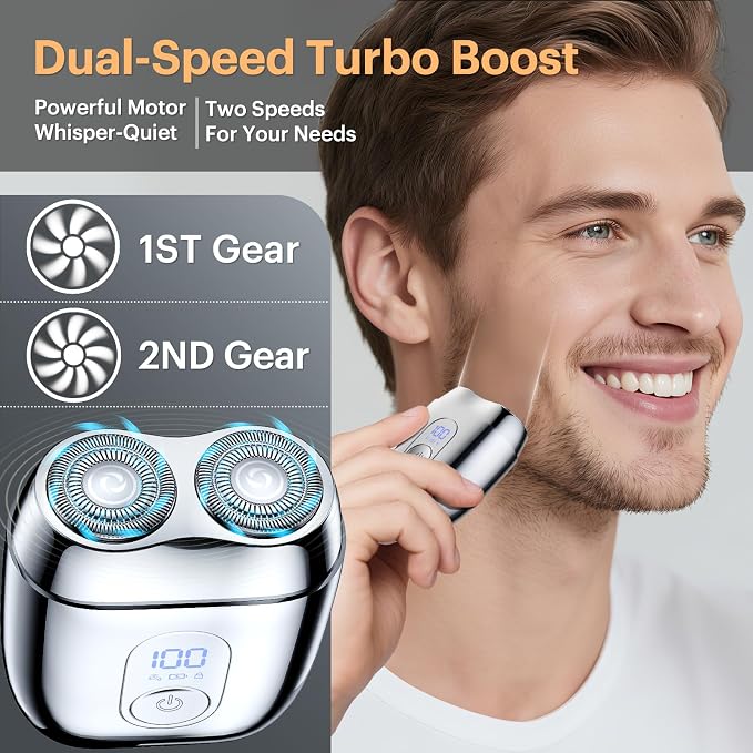 All-Metal Mini Electric Shaver for Men – Portable Travel Razor - Image 8