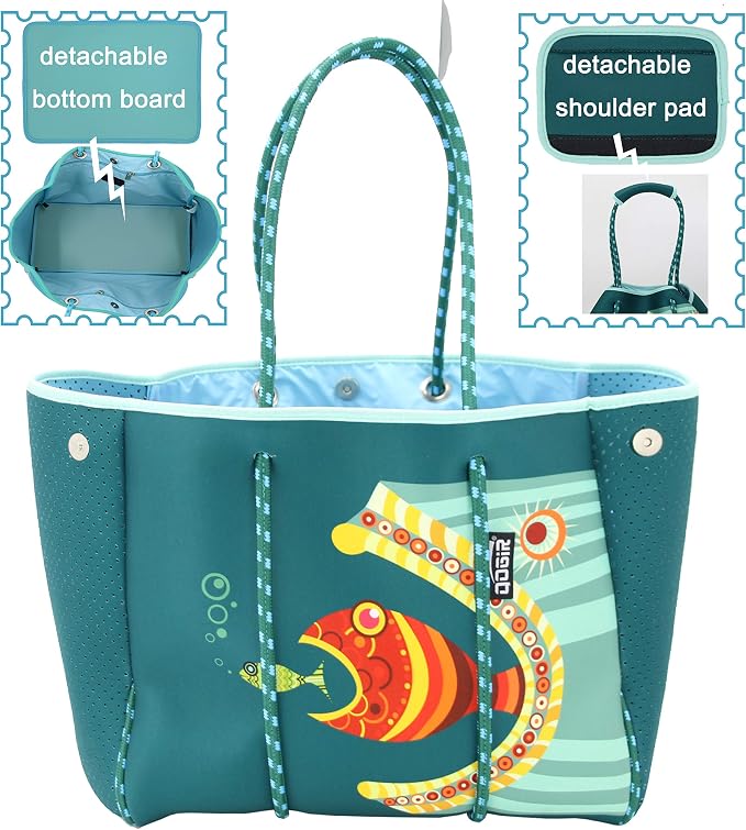 QOGiR Neoprene Multipurpose Beach Bag Tote - Image 2