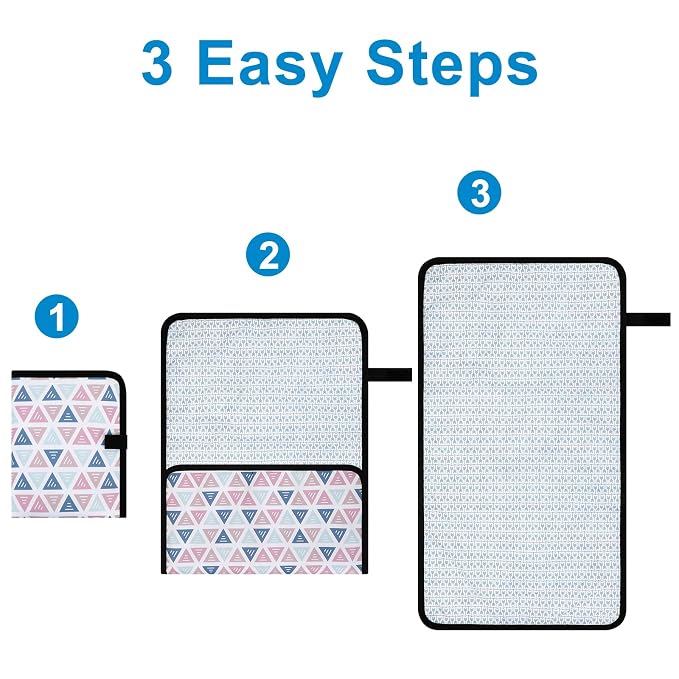 Accmor Portable Diaper Changing Pad, Waterproof Baby Changing Mat, Foldable - Image 5