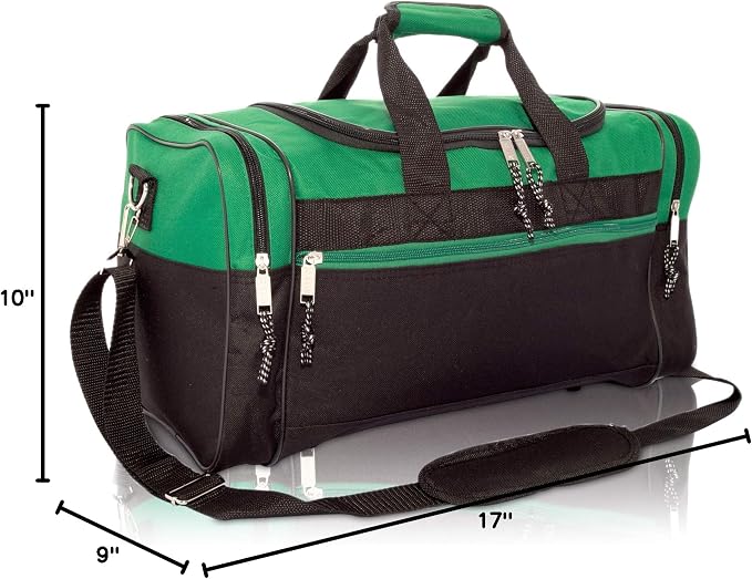 DALIX 17" Blank Duffle Bag Duffel Bag Travel Size Sports Durable Gym Bag - Image 8