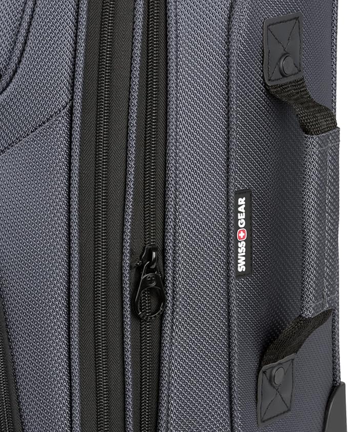 SwissGear Sion Softside Expandable Luggage, Dark Grey, Carry-On 21-Inch - Image 11