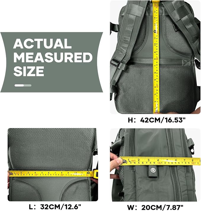 coowoz Travel Backpack For Women Men, Carry On Backpack, Hiking Backpack - Image 9