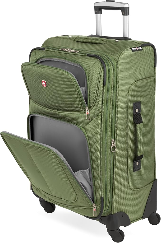 SwissGear Sion Softside Expandable Luggage, Checked-Medium 25-Inch - Image 7