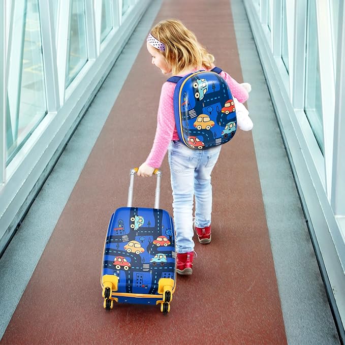 HONEY JOY Kids Luggage, Lightweight Toddler Suitcase, Durable ABS Hardshell - Image 2