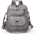 PU Leather Backpack Purse for Women Fashion Multipurpose Design Handbag Ladies by WYFJNX