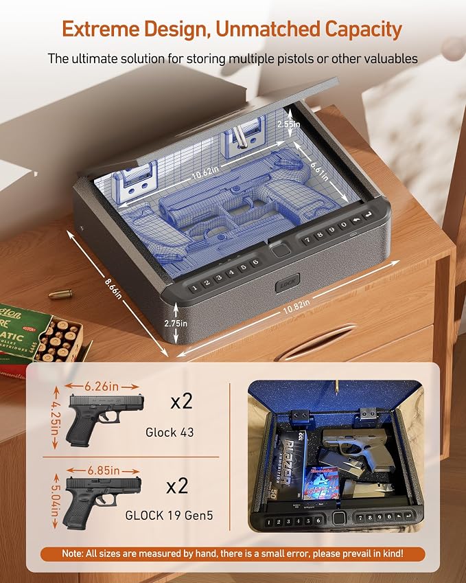 BILLCONCH Gun Safe for Handgun - Image 4