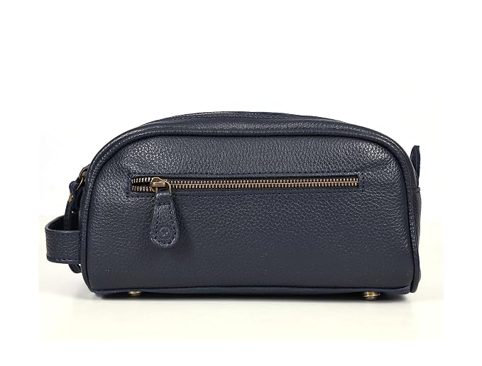 10" Premium Leather Toiletry Travel Pouch - Image 5