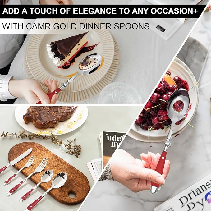20-Piece Silverware Set for 4, High-end Everyday Flatware Set, Retro Stainless - Image 6