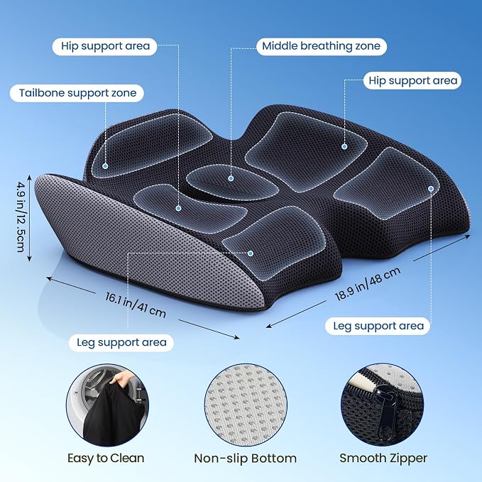 Benazcap Large Pressure Relief Seat Cushion - Image 3