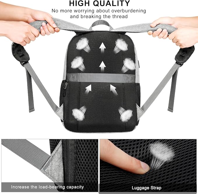 School Backpack for Teen Boys and Girls, - Image 4