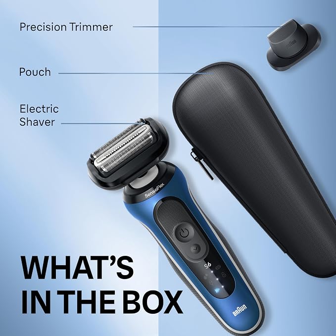 Braun Electric Shaver for Men, Series 6 6120s, Wet & Dry Shave, Turbo & Gentle - Image 2