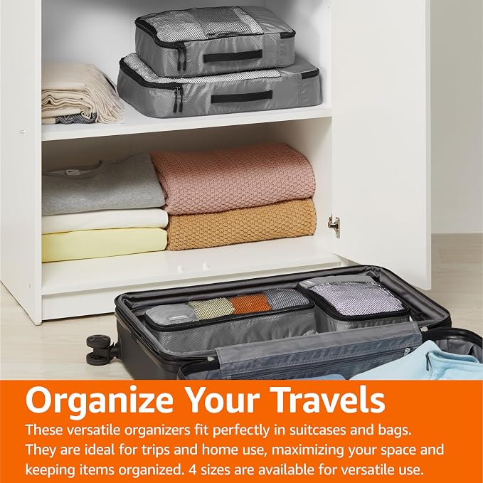 Amazon Basics Lightweight Packing Cubes Travel Organizer Set - Image 7