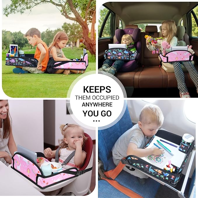 COOLBEBE Kids Travel Tray for Toddler Car Seat, Toddler Car Seat Lap Tray - Image 6