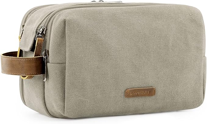 BAGSMART Toiletry Bag for Men, Canvas Travel Toiletry Organizer Dopp Kit by BAGSMART