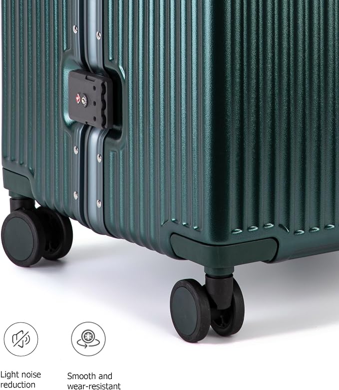 feilario 30in Super Large Captain Aluminum Frame Hardside Spinner Wheels Luggage - Image 7