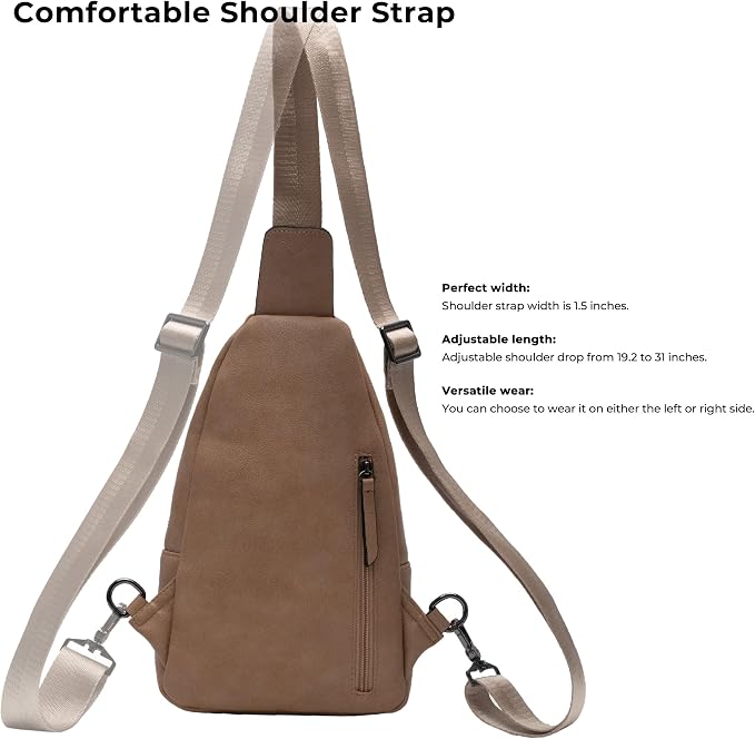 Alldaily Large Sling Bag for Women Crossbody Purse Leather Fashionable Trendy - Image 4