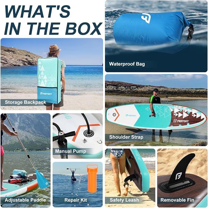 FBSPORT 11' Premium Stand Up Paddle Board, Yoga Board - Image 4