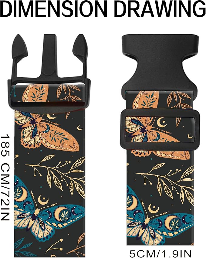 Luggage Straps for Suitcases, Adjustable Travel Belt, Durable Wide Luggage Strap - Image 2