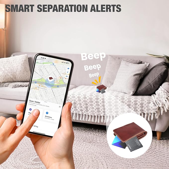 WHEREMYLUV-Item-Finder-for-Wallet, Ultra Thin Bluetooth Tracker Card Compatible - Image 5