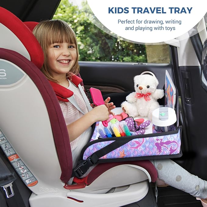 COOLBEBE Kids Travel Tray for Toddler Car Seat, Travel Tray for Airplane - Image 6