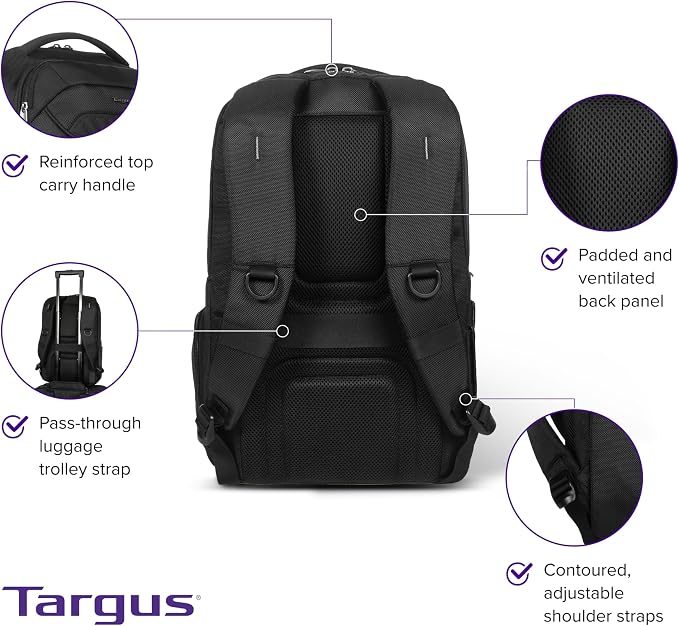 Targus Legend IQ Laptop Backpack Travel Backpack - Image 2
