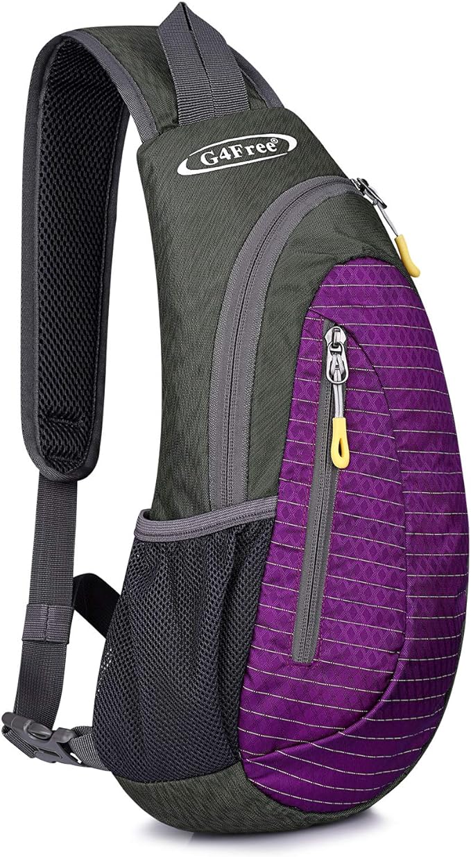 G4Free Sling Bag for Men Women, Small Crossbody Backpack Lightweight Chest by G4Free