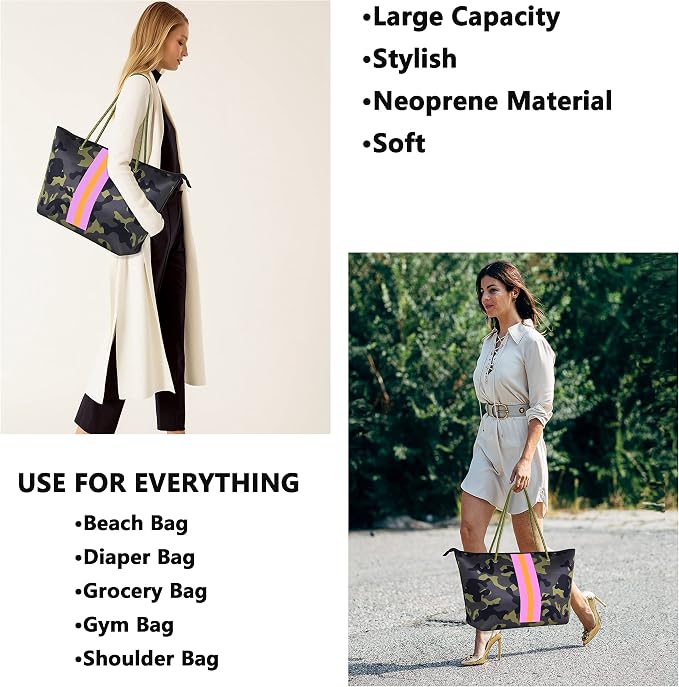 QOGiR Neoprene Multipurpose Beach Bag Tote - Image 5