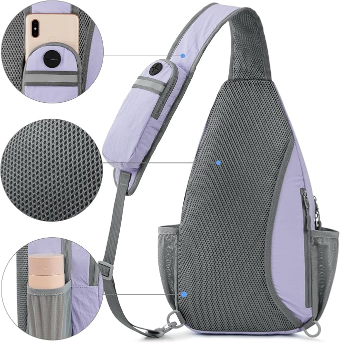 G4Free Sling Bag RFID Blocking Sling Backpack Crossbody Chest Bag Daypack - Image 4