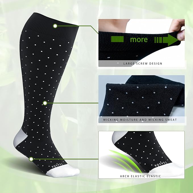 LEVSOX Wide Calf Compression Socks - Image 4