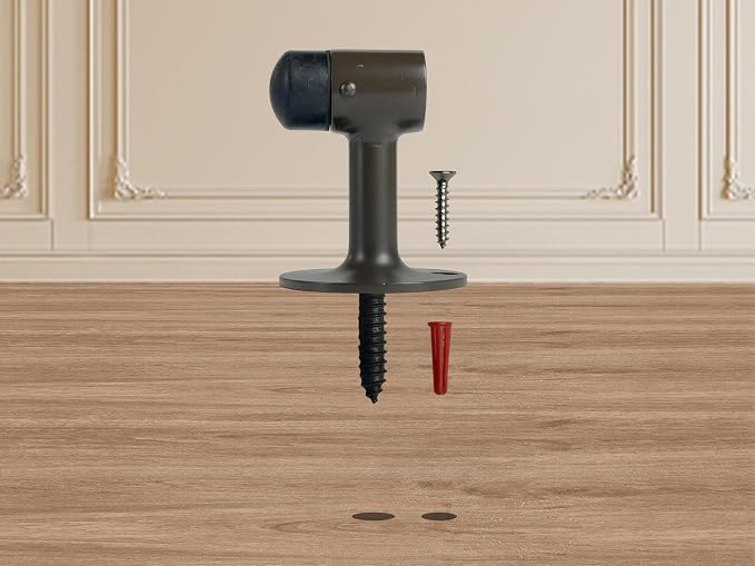 QCAA Solid Brass Door Stop, 2 Pack - Image 6